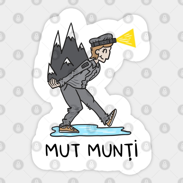 Mut munti Sticker by adrianserghie